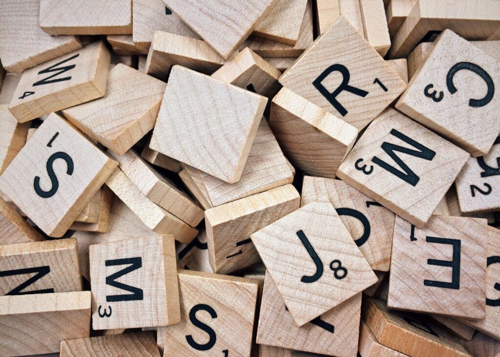 Resume Keywords image of scrabble blocks letters alphabet