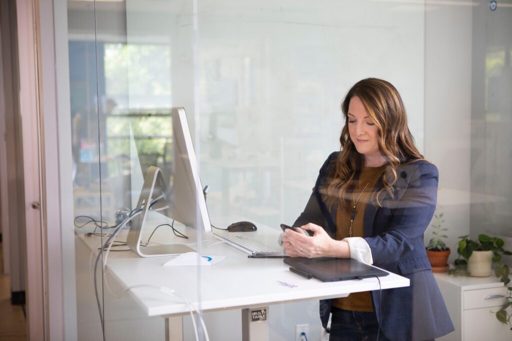 Woman Working Confidently 2023