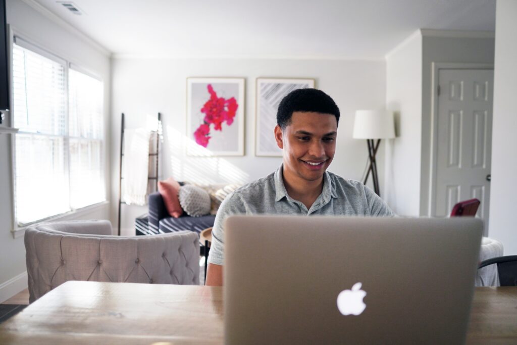 Guy Working on a Laptop passion work